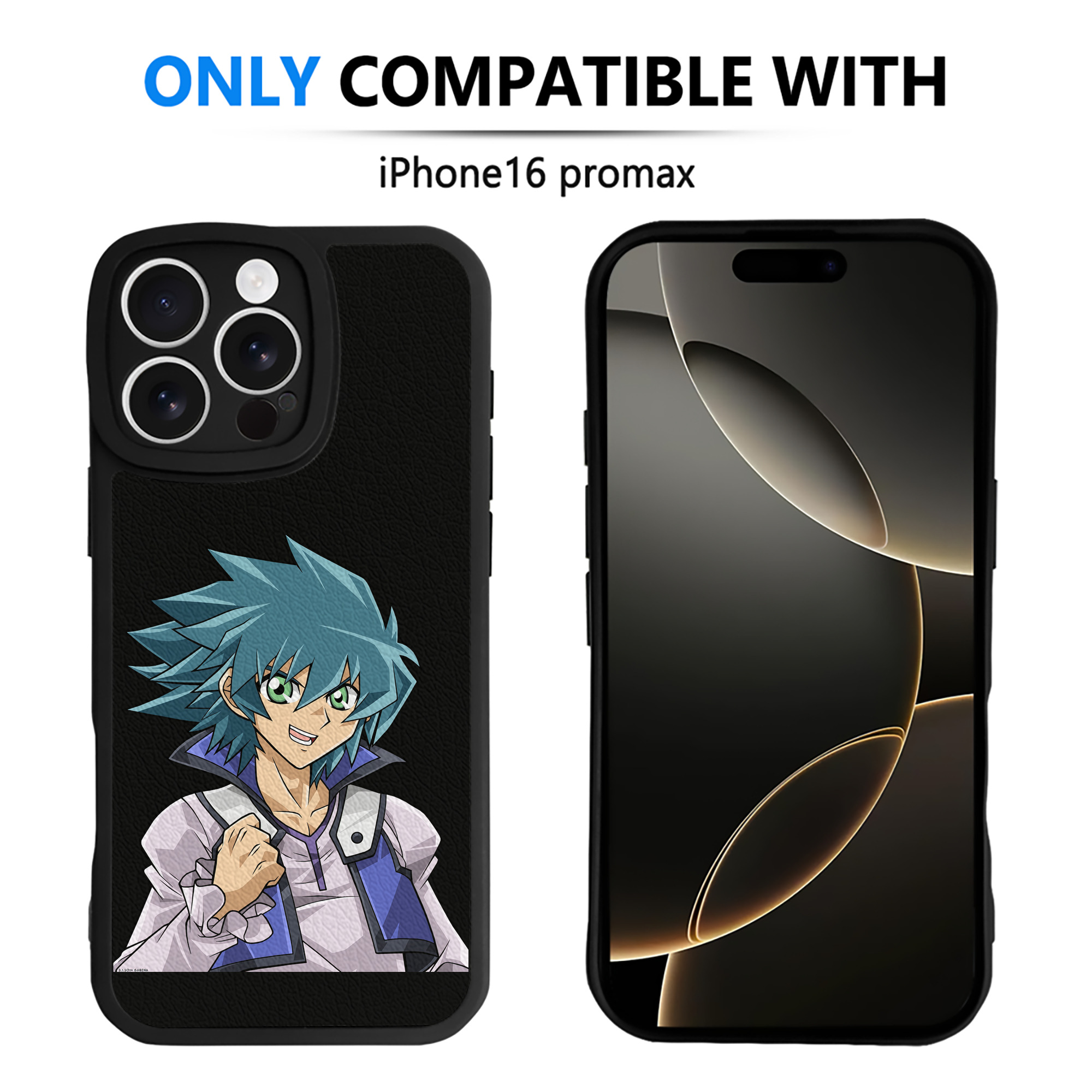 （画像用） 遊☆戯☆王 Yu-Gi-Oh! 【iPhone 16シリーズ対応】シリコンスマホケース（レザー調） 材質：シリコン